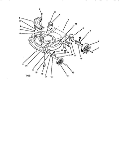 Part Location Diagram of 98-4471 Lawn Boy Housing Assembly